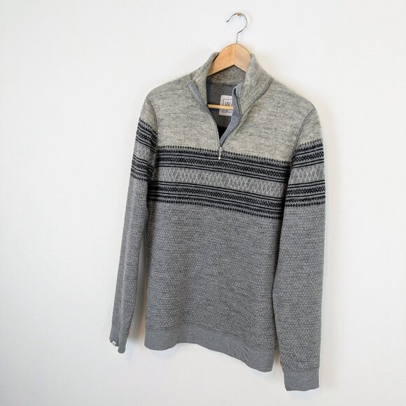 We Norwegians  Mens 100% Merino Wool 1/4 quarter zip sweater - Picture 2 of 10